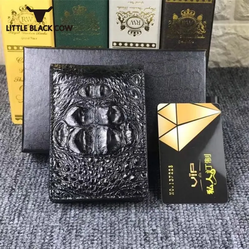 Брендовые мужские кошельки в деловом стиле маленький кошелек из натуральной