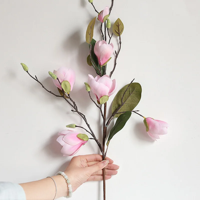 1 шт. 79 см искусственные Искусственные цветы лист Магнолия цветочный свадебный