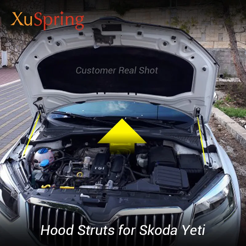 Комплект подъемников для капота автомобиля газовая стойка пружинный ударный