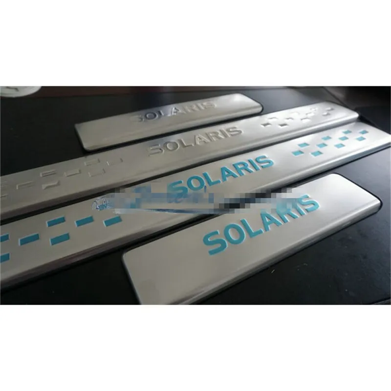 Накладка на порог/порог из нержавеющей стали для Hyundai Solaris Verna i25 Accent Grand Avega 2011 2012 2013