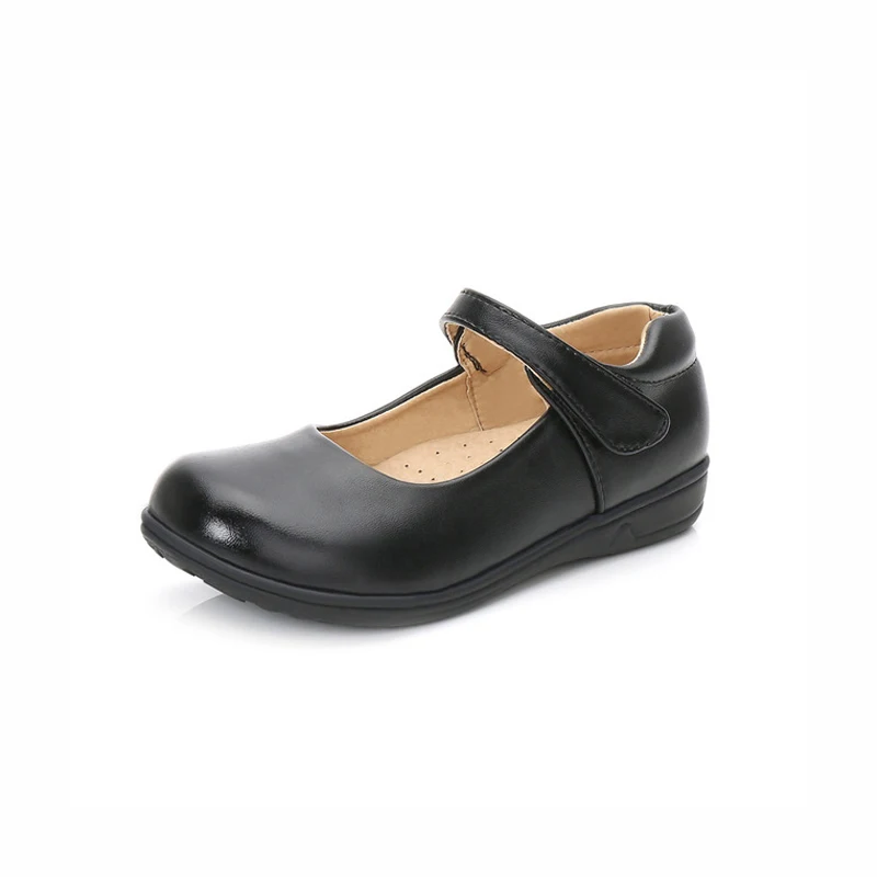 Туфли зеркальные женские дышащие школьная обувь для принцесс черные и белые