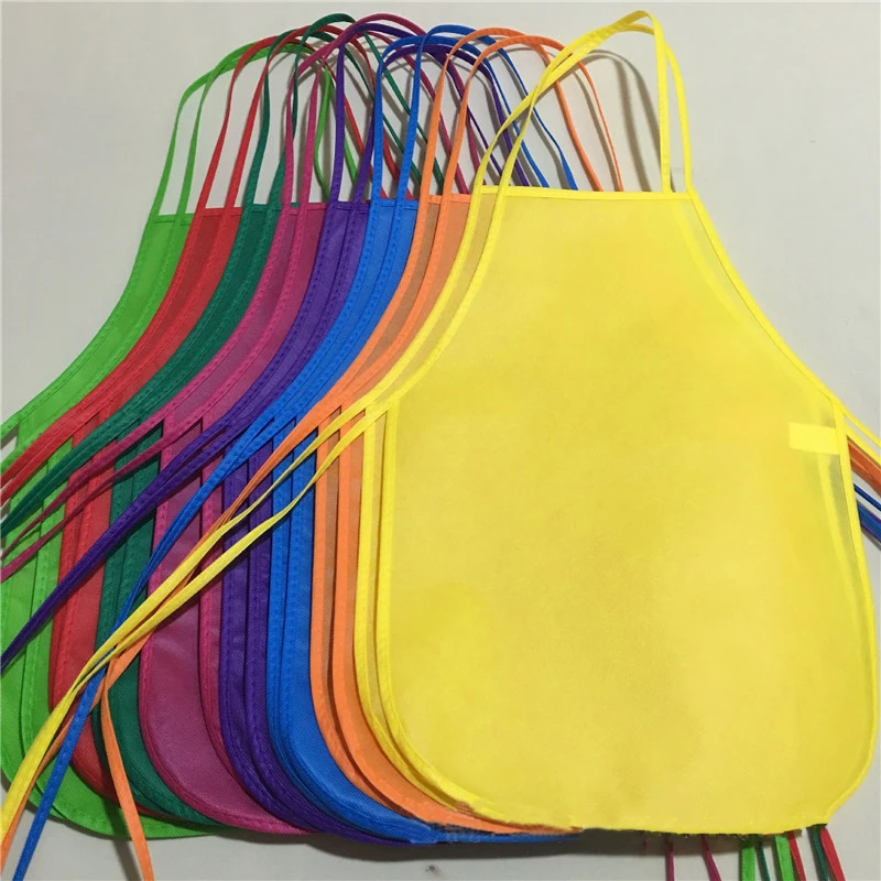 Детский Цветной фартук из нетканого материала художественная живопись фартуки