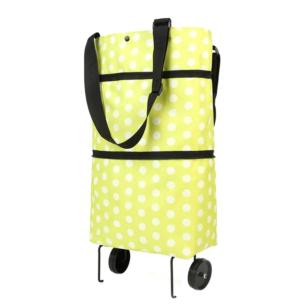 Сумка для покупок Экологически чистая складная из ткани Оксфорд тележка