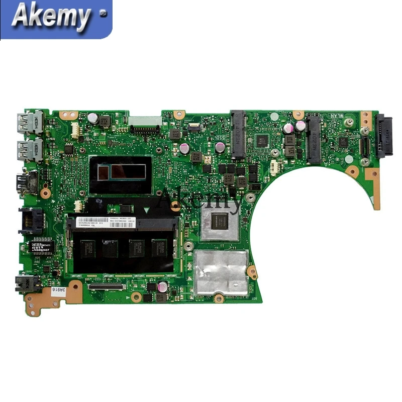 Akemy S551LB материнская плата для ноутбука ASUS S551LN S551LD S551L тест оригинальная 4G RAM I7-4500U