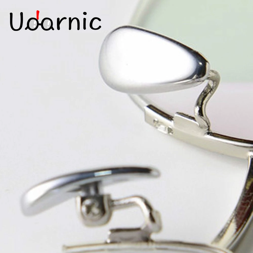 1 пара керамических накладок на нос для очков солнцезащитных серебристые