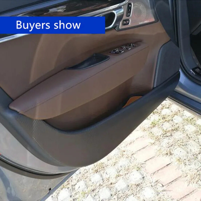 4 шт. защитная пленка из углеродного волокна для двери автомобиля Volvo XC60 S60 V60 V40 XC90