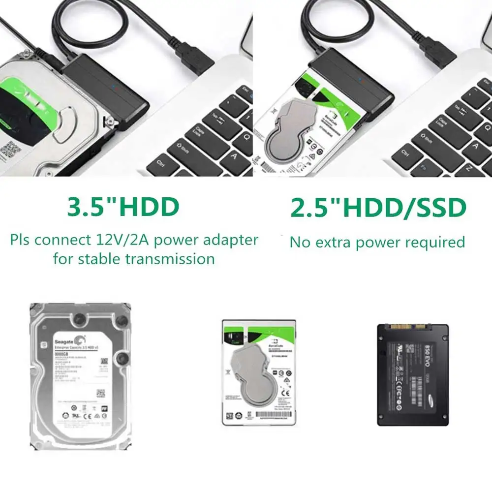 Адаптер USB 3 0 к Sata 2 1 45 см кабель-переходник SataIII USB3.0 для 5 &quot3 5&quot дюйма III II I HDD SSD