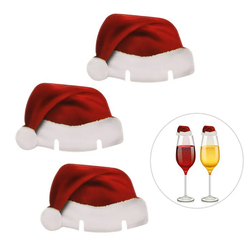 

10pcs Table Place Cards Wine Glass Decoration Paper Board Lightweight Multiple Nice-looking Christmas Wedding Decoration