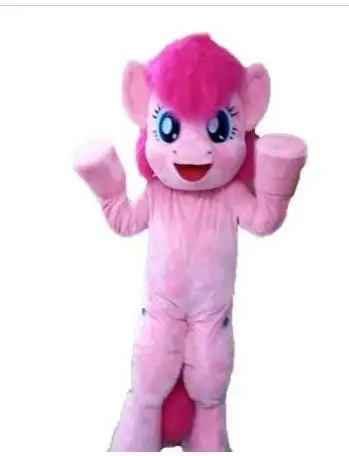 Новинка милый роскошный маленький розовый костюм пони Пинки Пай коня маскота