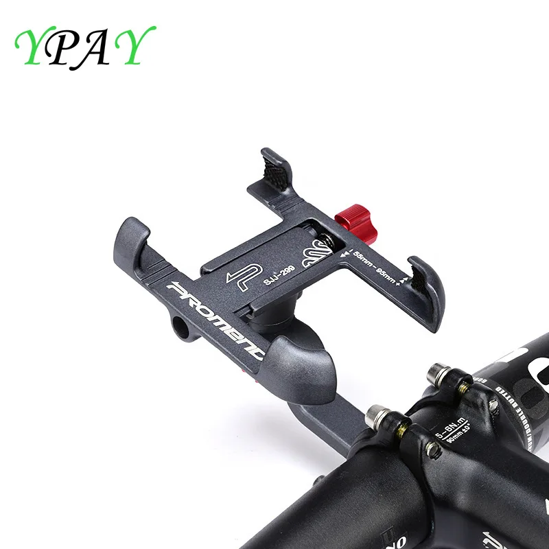 YPAY Aluminum Alloy Bicycle Phone Holder stand Motorcycle Handlebar Rearview Mobile Phone Stand GPS Mount For iPhone X 8 Samsung