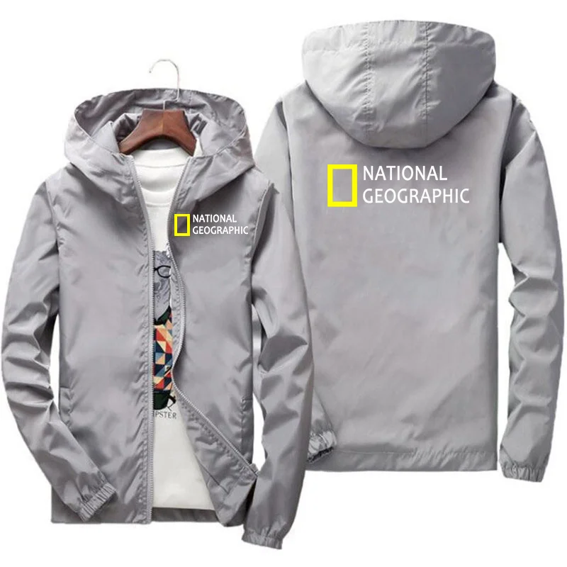 National Geographic Jacket Mens Survey Expedition Scholar Top Fashion Outdoor Clothing Funny Windbreaker Hoodie Hot | Мужская одежда
