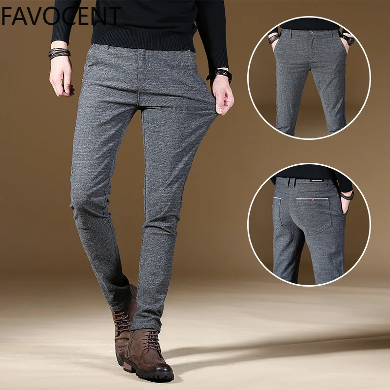 

Youth Men's Casual Pants Slim Sanding Autumn and Winter Models Wild Straight Men's Pants Korean Version of The Trend Regular