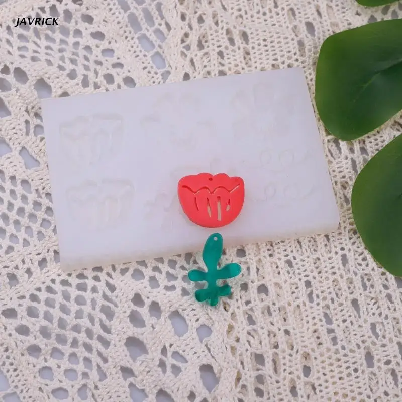 

Flower Keychain Earrings Silicone Mold Resin Tray Mold Beauty Mold for DIY Craft