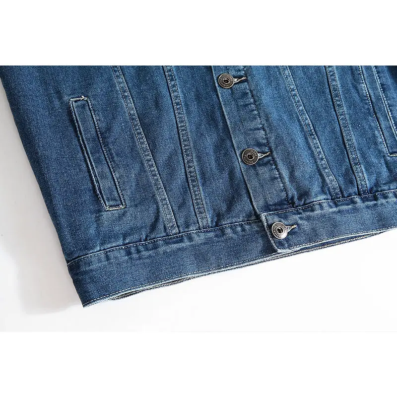 

Enjeolon Autumn Solid Casual Slim Mens Denim Jacket Plus Size 3XL Bomber Jacket Cowboy Men's Jean Jacket Chaqueta Hombre NT802