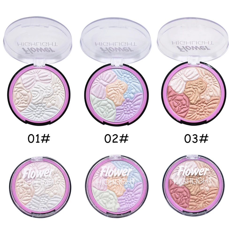 Фотографический хайлайтер палитра для контура лица Мерцающая блестящая
