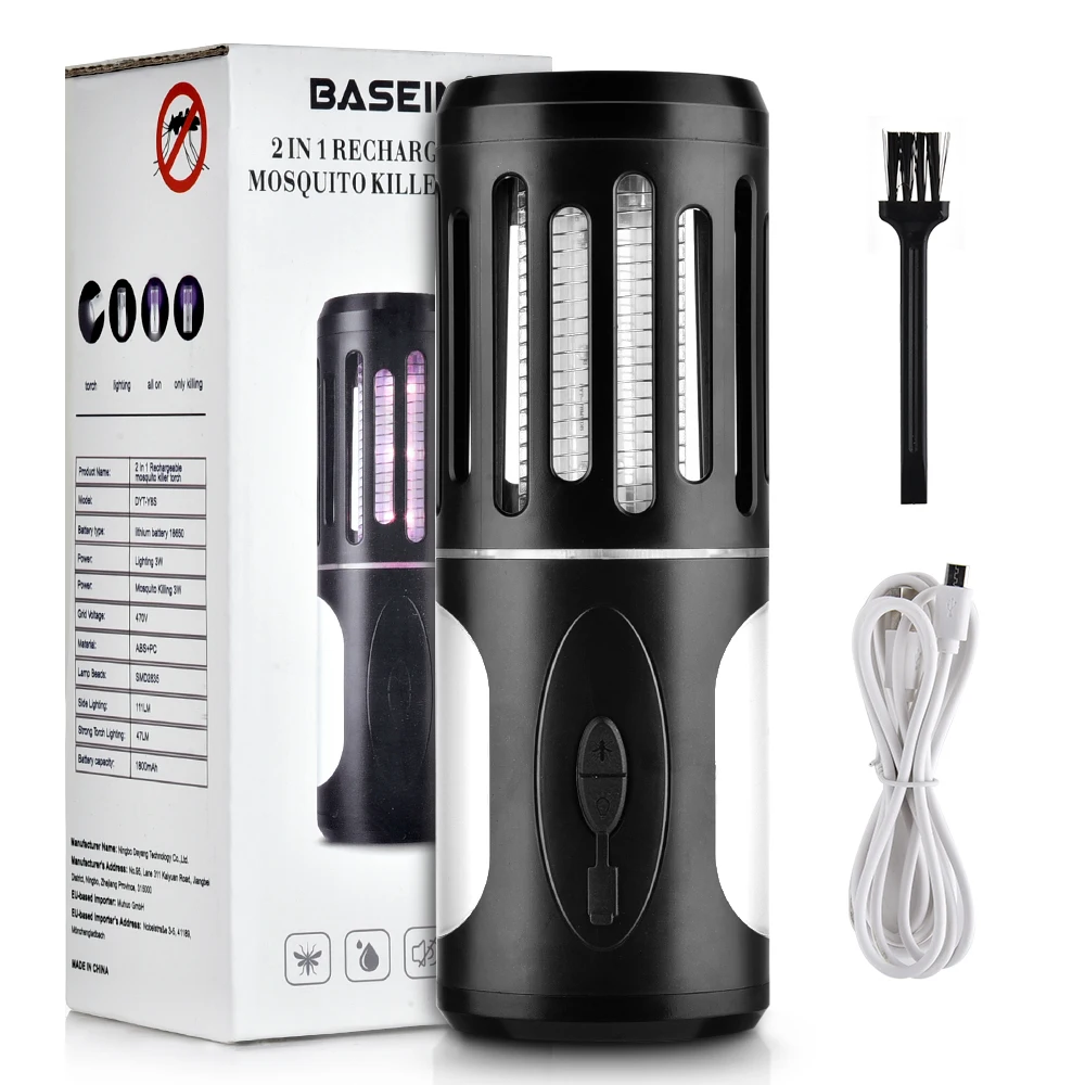 2 в 1 Перезаряжаемые инсектицидная лампа для дома открытый кемпинг анти москитные