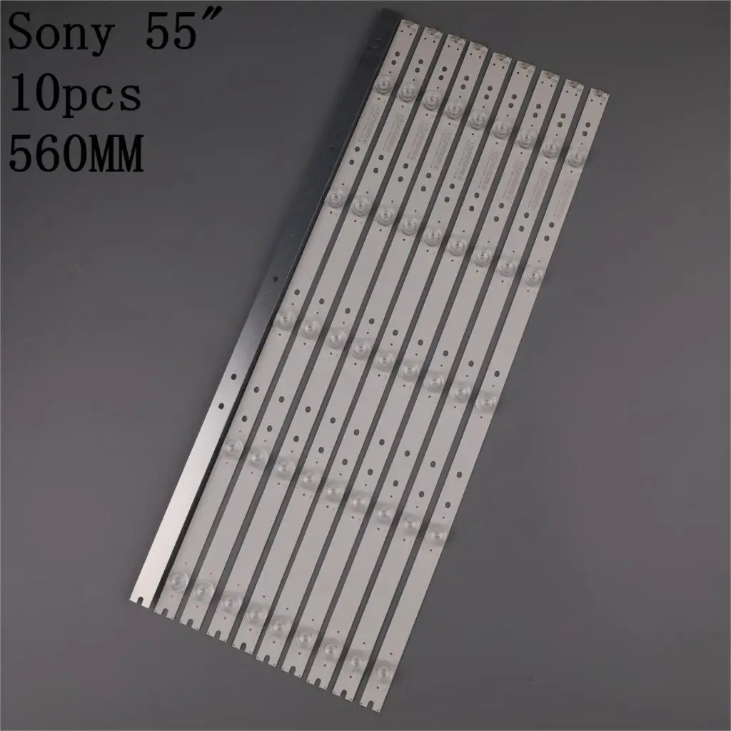 10pcs  LED Backlight Strips for Contex 55inch MS-L1543 V2 A3 188-192LM CX550DLEDM 188-192LM