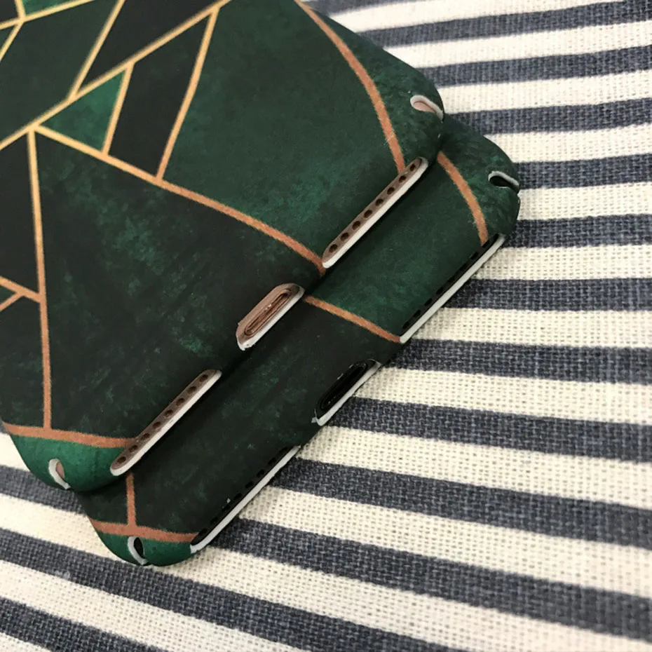 luxury geometric figure case for iPhone 7 7Plus 8 8Plus cover compatible apple iphone 6 6Plus 6s 6sPlus X XR XSMAX Hard PC |