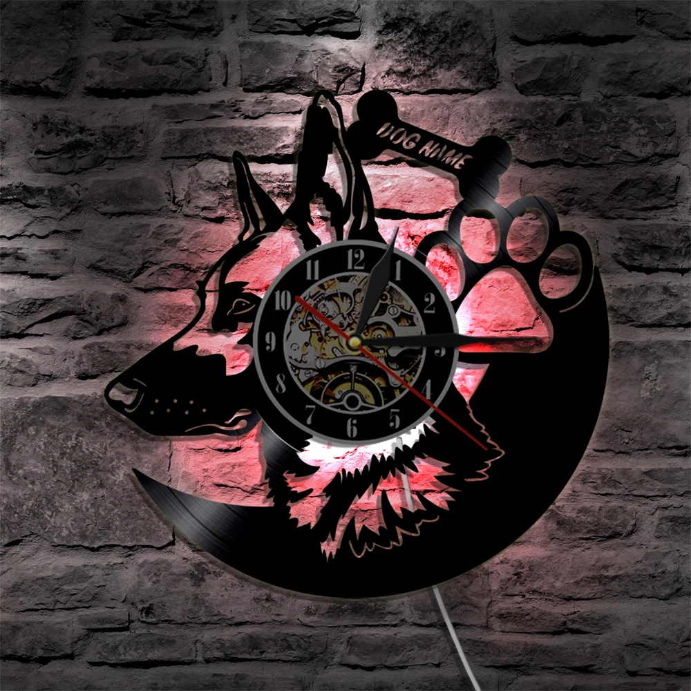 Настенные часы креативные настенные наручные с немецкой овчиной лояльным другом
