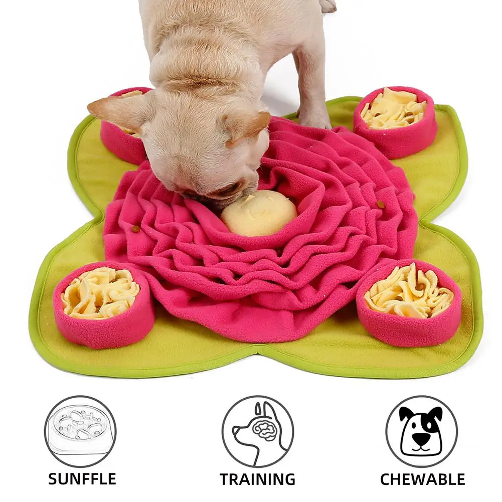 

Slow Food Decompression Blanket Snuffling Mat Dog Nose Work Training Snuffle Puzzle Toy