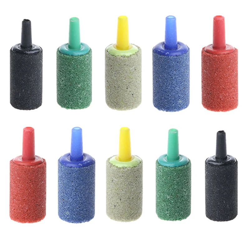 10 шт./компл. Аквариум Пруд цилиндр пузырьковый воздушный камень аквариум аэратор