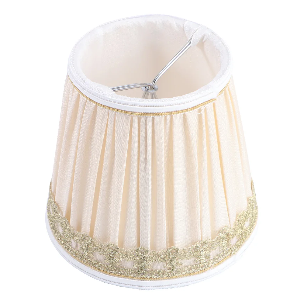 

1Pc European Style Lampshade Chic Light Cover Cloth Art Light Shade Light Yellow