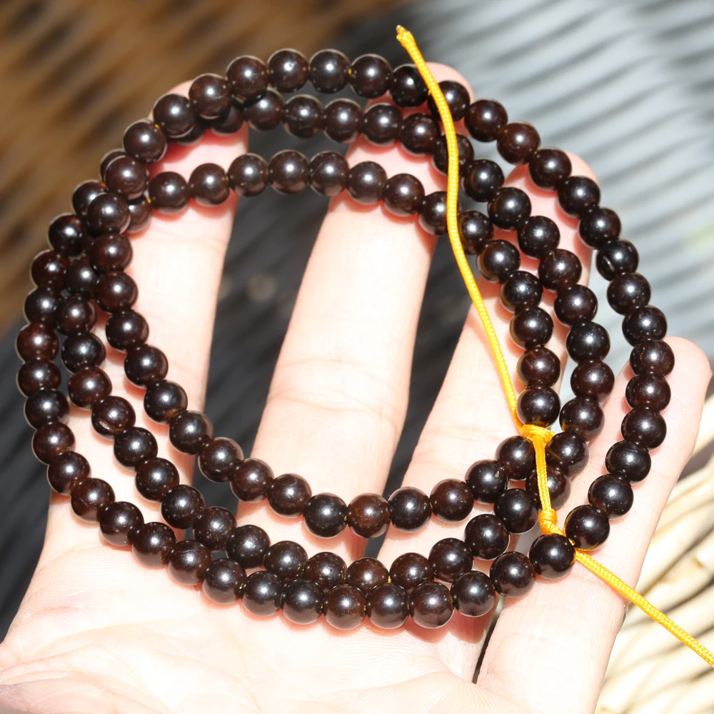 

110 beads polished coconut shell coconut shell 5mm6mm handmade high-quality jewelry strong and smooth