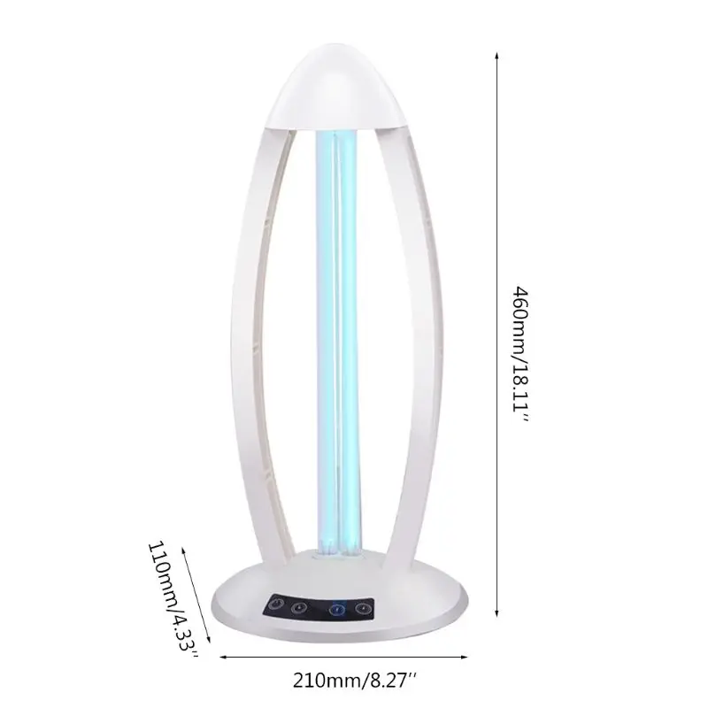 

UK Plug Ultraviolet Sterilizing Lamp 38W UV Disinfection Light High Ozone UVC Germicidal Lamp Ozone Lamp 110V 220V