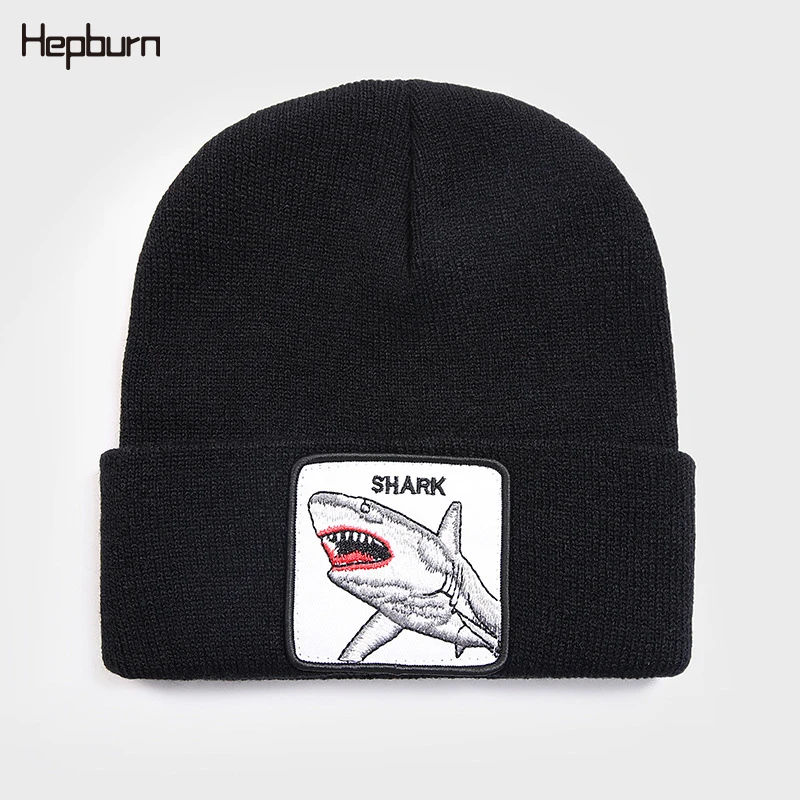 Хепберн бренд унисекс для женщин и мужчин шапочка с животными шерсть вязаная