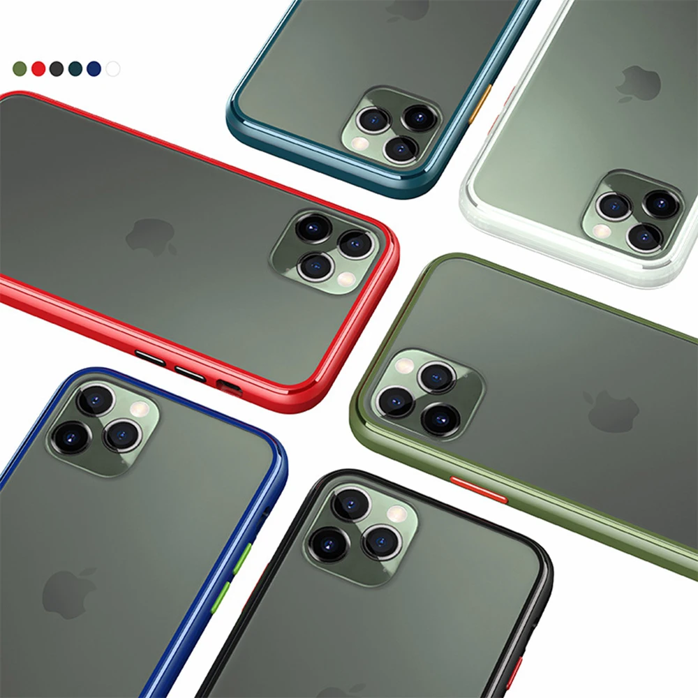 Eqvvol тонкий прозрачный чехол для iPhone X XR XS 11 Pro MAX матовый защитный силиконовый из