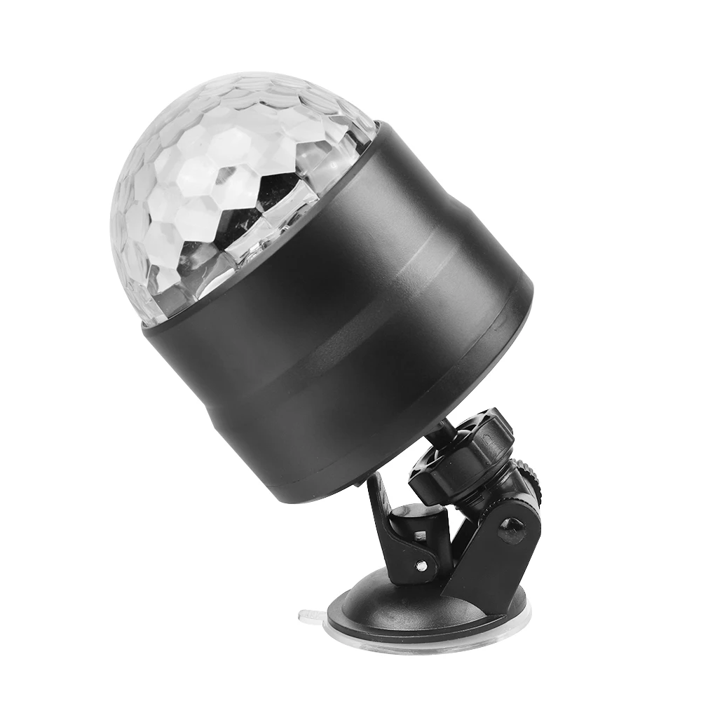 Миниатюрный светодиодный RGB-шар для автомобиля лампа сценического освещения со