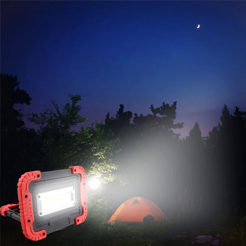 2 режима 30 Вт COB рабочий светильник Lampe светодиодный портативный Точечный светильник светодиодный рабочий светильник для охоты кемпинга светодиодный светильник-вспышка без батареи