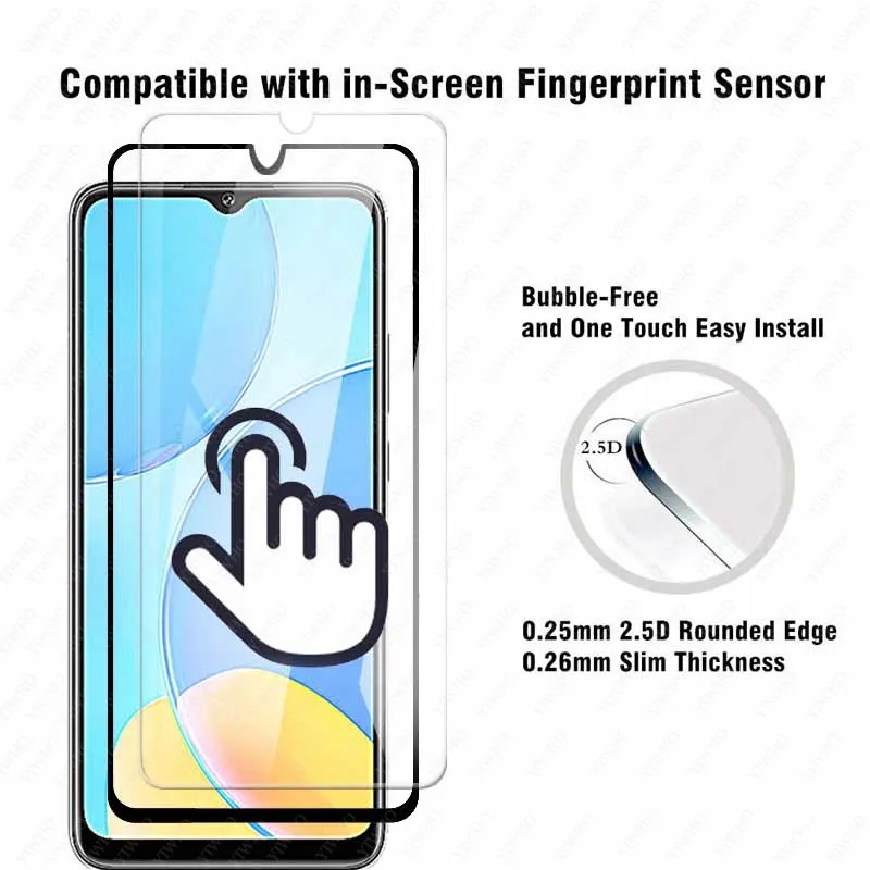 

tempered glass on For OPPO a15s Screen Protectors Protective Glass Camera lens for oppo a 15 s a15 15s CPH2179 Phone safety Film