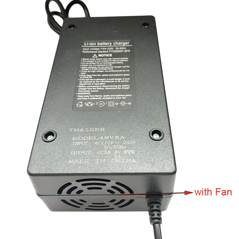 Зарядное устройство для литий ионных аккумуляторов 5A ebike быстрое зарядное Lifepo4