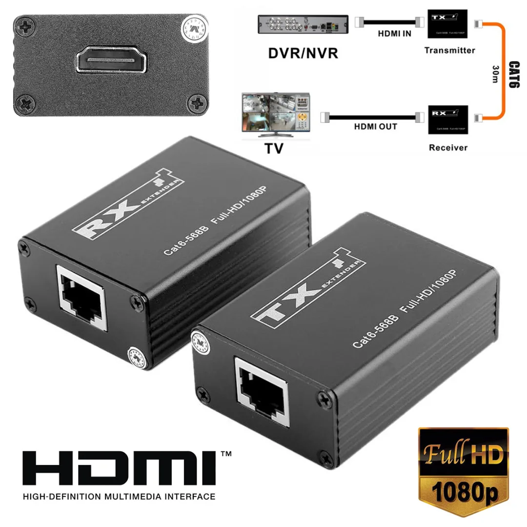 2 шт./1 пара HDMI-совместимый удлинитель приемника передатчика TX RX 1080P сплиттер