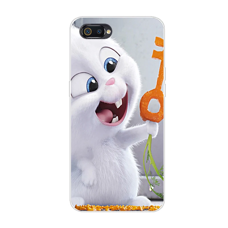 Красный Чехол Realme C2 Realme C2, чехол 6,1, мягкий силиконовый чехол из ТПУ с рисунком для телефона OPPO Realme C2 C 2 RealmeC2 RMX1941 - Цвет: Красный