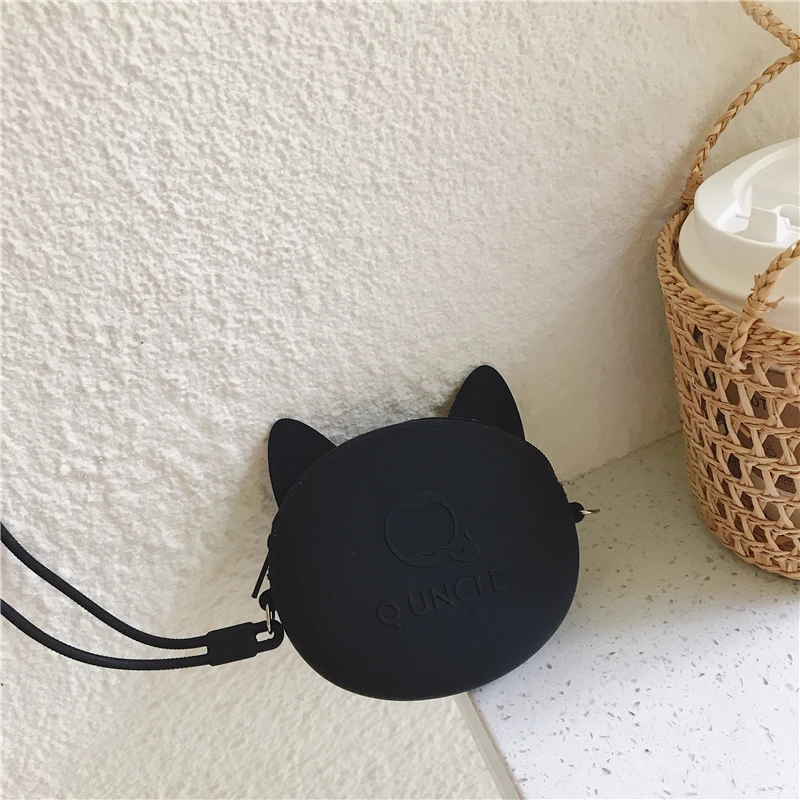 Оригинальный кошелек Q ся для монет Kawaii Dib Женский девушек силиконовая сумка