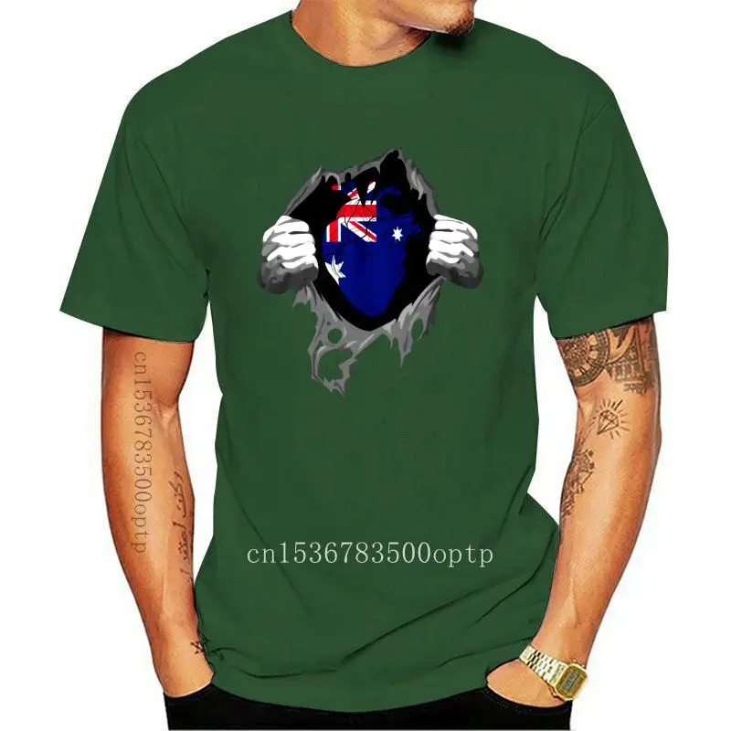 

New Simple Short-Sleeved Cotton T-Shirt Printed Love Australia 07 Standard Unisex T-Shirt O-Neck T Shirt Men