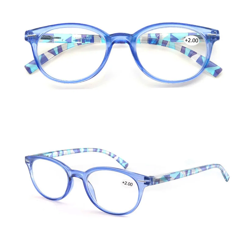 Разноцветные женские очки для чтения модная круглая пластиковая оправа с
