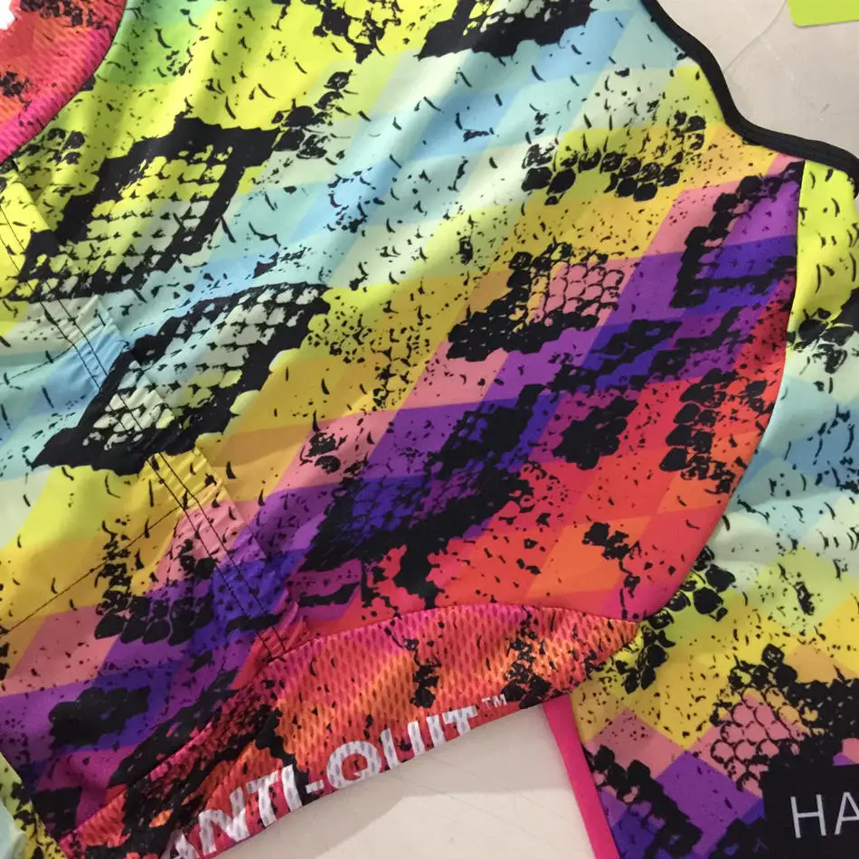 Триатлона костюм любимая боль женские Trisuit короткий рукав Велосипеды скафандр