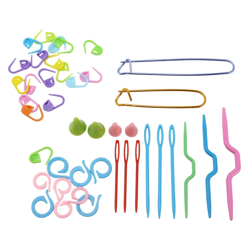 

Crochet Hook Set with Storage Box, Pompom Maker Sewing Needle Crochet for Beginners Skilled DIY Crochet Lovers Tools