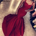 Платье женское длинное для выпускного вечера, пикантное Формальное вечернее платье винно-красного цвета, праздничное вечернее платье, 2021