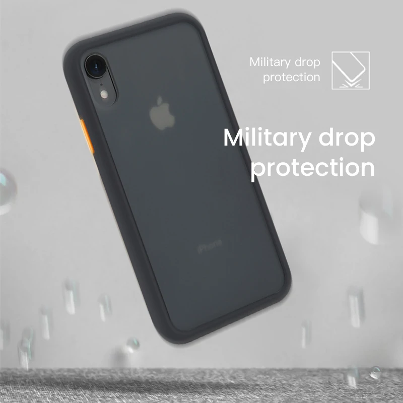 SUAIOCE оригинальный ударопрочный чехол для iPhone 11 Pro X XS Max XR матовый полупрозрачный 7 8