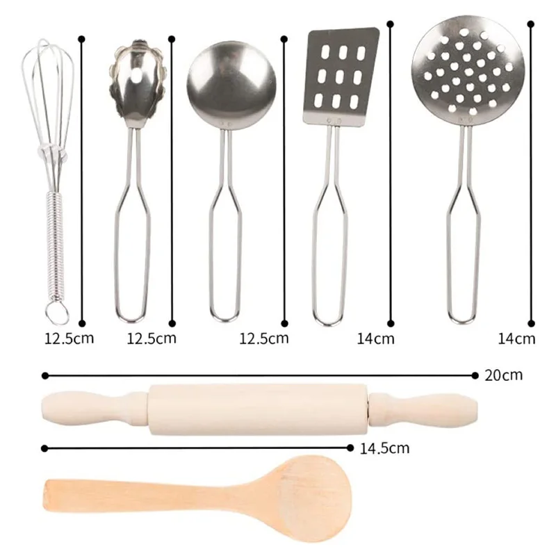 22 шт./компл. для девочек детей кухня ролевых игр фартук приготовления пищи шеф