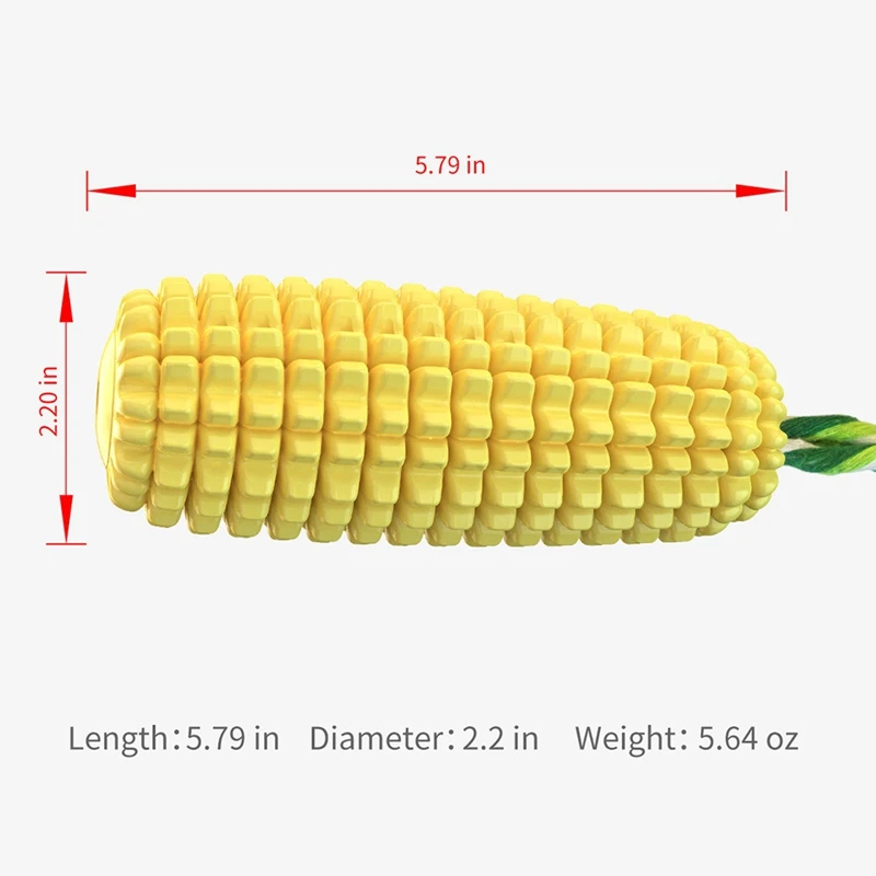 

Dog Chew Toys Corn Cob Corn Toothbrush Stick Bite-Resistant Pet Molar Chew Toy For Medium Dogs Durable Rubber Dog Squeak Toys