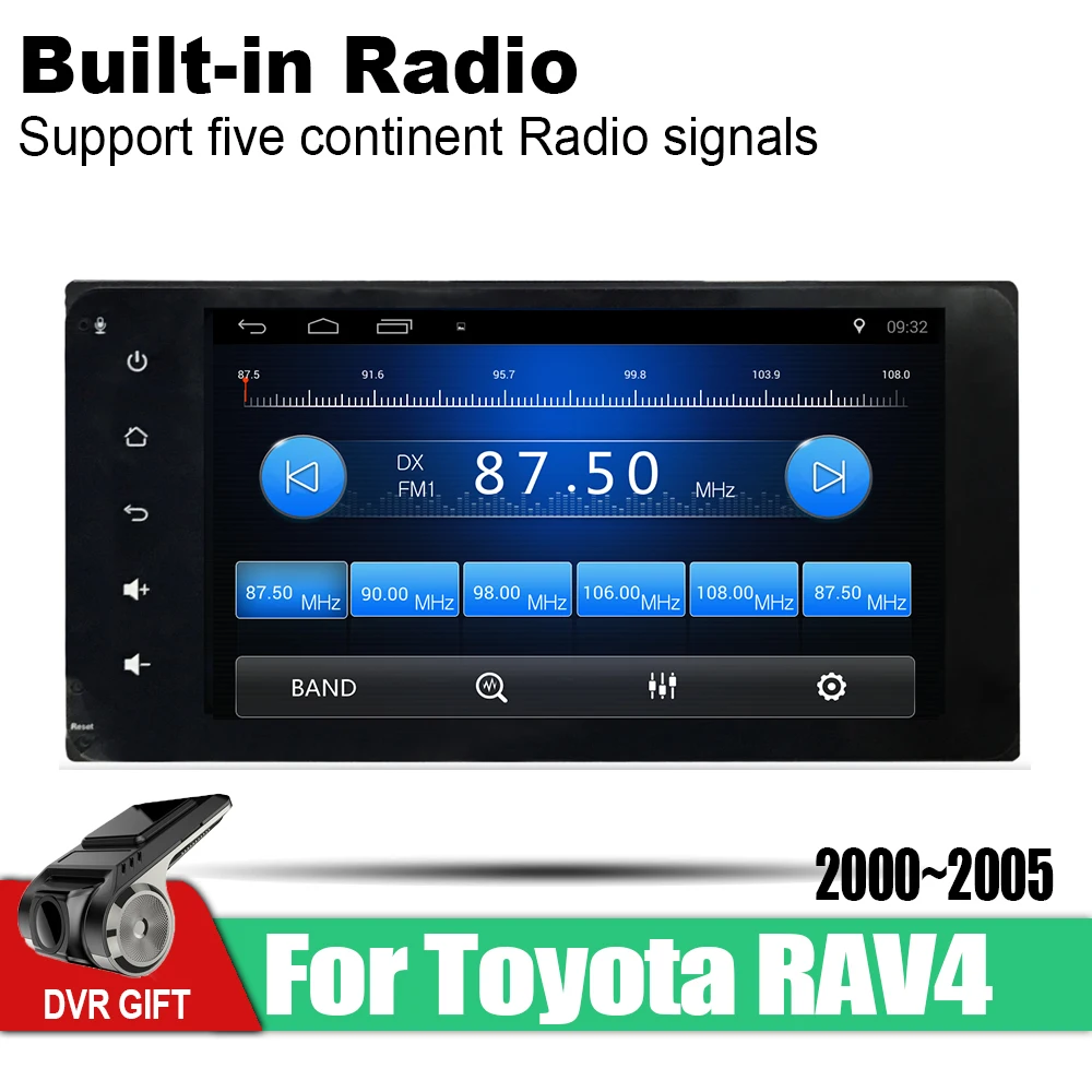 Автомобильный мультимедийный плеер ZaiXi Android GPS для Toyota RAV4 2000 ~ 2005 автомобильная