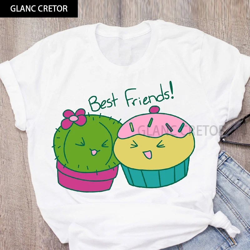 

90s Cute Lady Print Summer Lady Tops T-Shirt Women Graphic Plant Lady Sweet Floral Shirt Womens Clothing Tees Female T Shirt