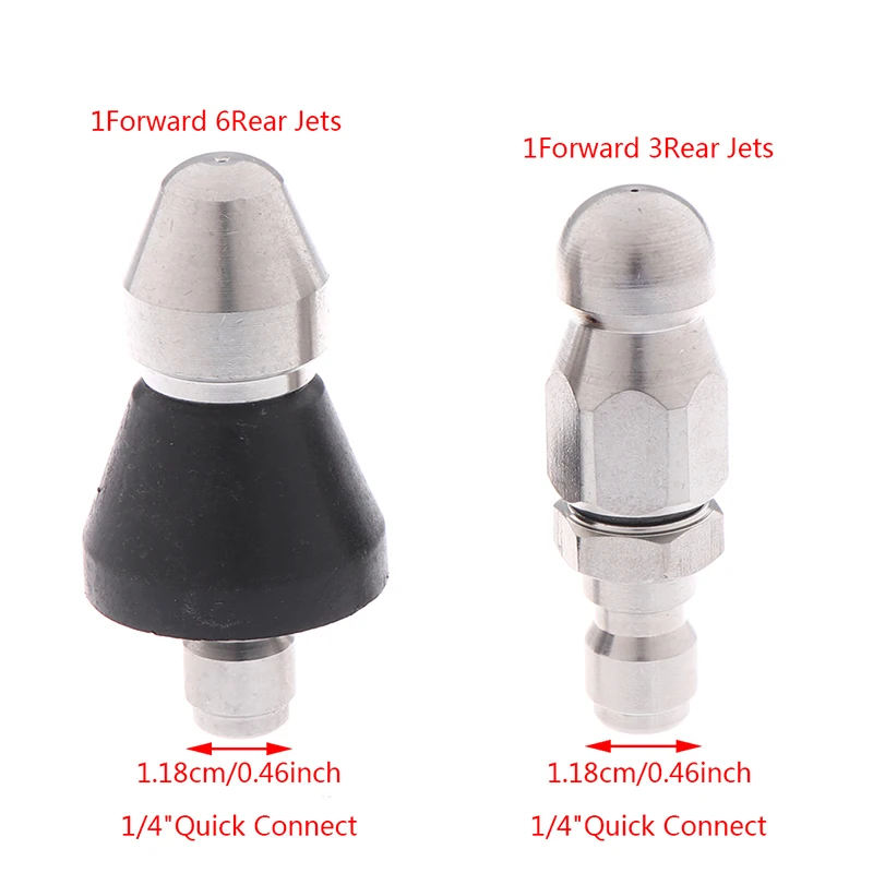 

1pc Spray Sewer Cleaner Pressure Drain Washer Nozzle Pipe Dredging 1/4inch Thread