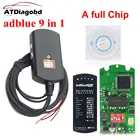 10 шт.лот OBD2 новый автомобильный Стайлинг Adblue 9 в 1 супер Adblue Эмулятор 9 в 1 добавьте для Commins грузовик лучше, чем adblue 8 в 1