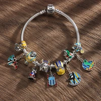 2021 ancient egypt series 925 silver beast patron saint totem beads pendant diy bracelet women original designer charm jewelry